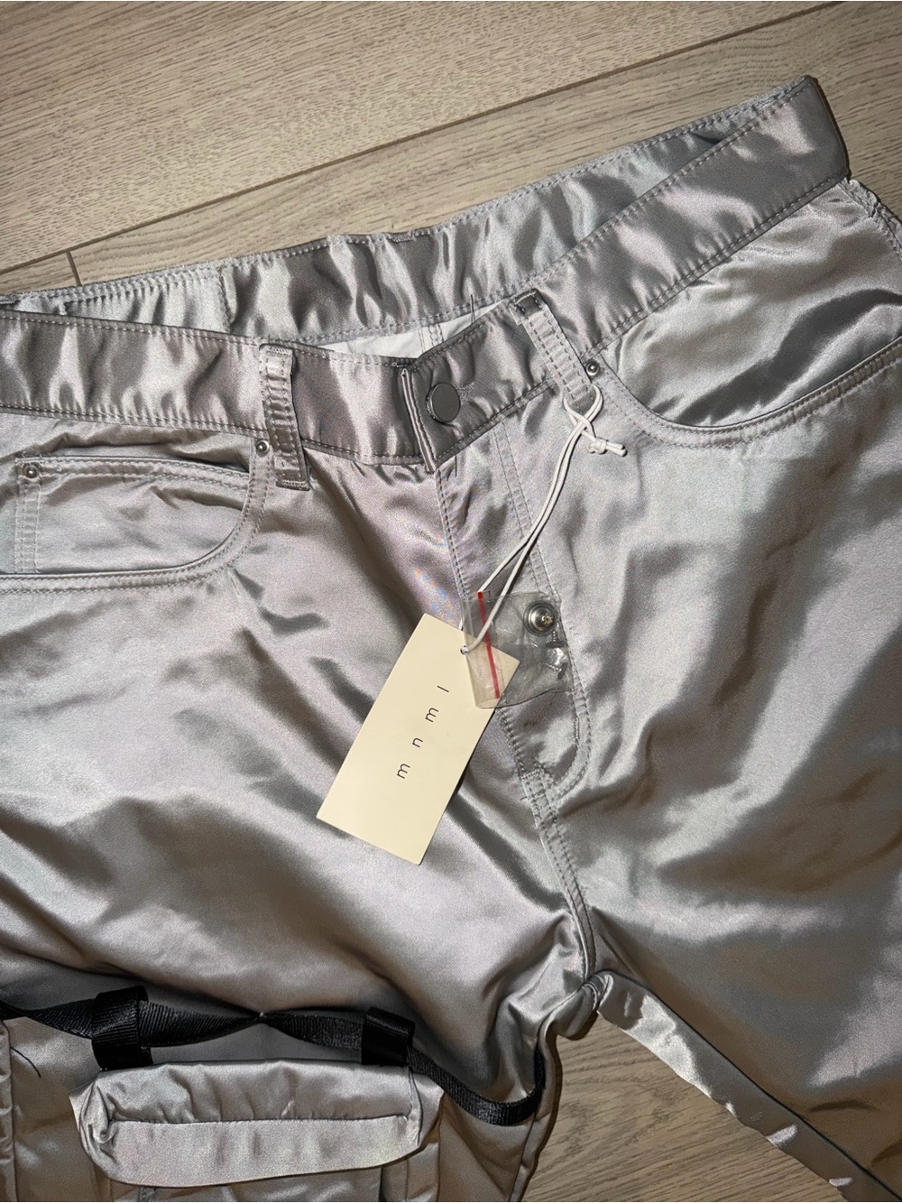 MNML Satin Light Silver Jeans - Picture 5 of 5